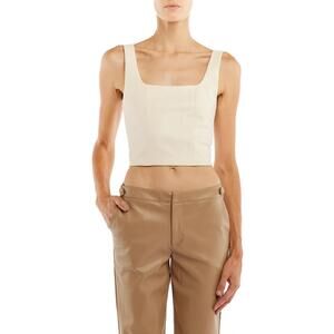 NEW LBLC THE LABEL benny bustier top in ivory